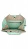 Bőr táska shopper bag Vittoria Gotti menta V8622